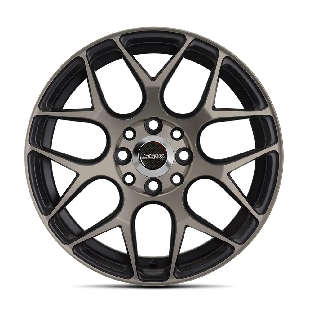 8HOLE PCD100/ 108 15 inch Gloss Clear Black S242E08 (TAZZ, RUNX,FORD)